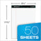 Docket Ruled Perforated Pads, Wide/legal Rule, 50 White 8.5 X 11.75 Sheets, 12/pack