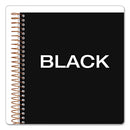 Jen Action Planner, 1-subject, Narrow Rule, Black Cover, (84) 8.5 X 6.75 Sheets