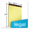 Docket Gold Ruled Perforated Pads, Wide/legal Rule, 50 Canary-yellow 8.5 X 14 Sheets, 12/pack