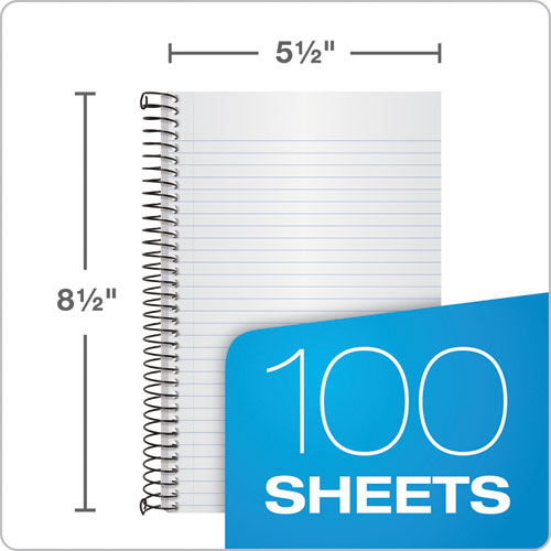 Color Notebooks, 1-subject, Narrow Rule, Graphite Cover, (100) 8.5 X 5.5 White Sheets