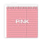 Prism Steno Pads, Gregg Rule, Pink Cover, 80 Pink 6 X 9 Sheets, 4/pack