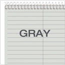 Prism Steno Pads, Gregg Rule, Gray Cover, 80 Gray 6 X 9 Sheets, 4/pack