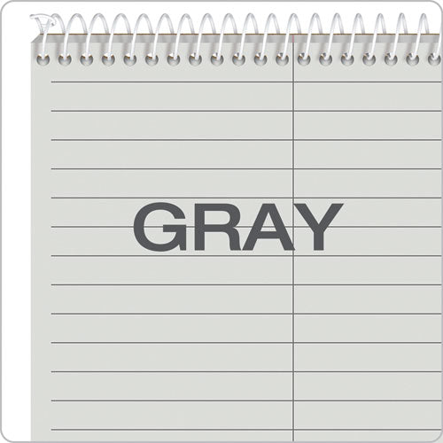 Prism Steno Pads, Gregg Rule, Gray Cover, 80 Gray 6 X 9 Sheets, 4/pack