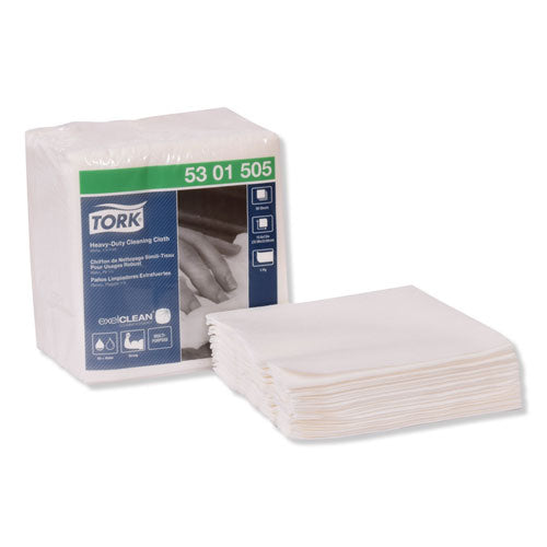 Heavy-duty Cleaning Cloth, 12.6 X 13, White, 50/pack, 6 Packs/carton