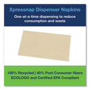 Xpressnap Interfold Dispenser Napkins, 2-ply, Bag-pack, 13 X 8.5, Natural, 500/pack, 12 Packs/carton