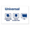 Universal Dinner Napkins, 1-ply, 15" X 17", 1/8 Fold, White, 3000/carton