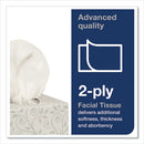 Advanced Facial Tissue, 2-ply, White, Cube Box, 94 Sheets/box, 36 Boxes/carton