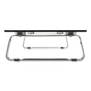 Universal Glass-top Monitor Riser, 22" X 8" X 3", Clear, Supports 3.9 Lbs