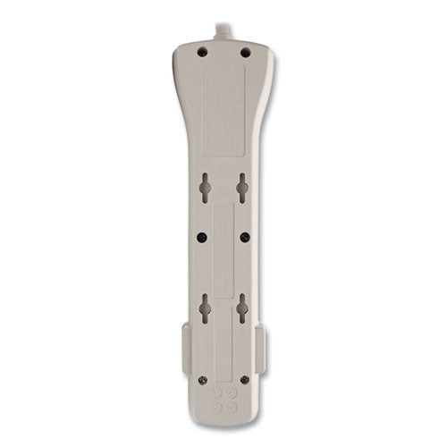 Protect It! Surge Protector, 7 Ac Outlets, 15 Ft Cord, 2,520 J, Light Gray