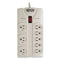 Protect It! Surge Protector, 8 Ac Outlets, 25 Ft Cord, 1,440 J, Light Gray