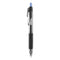 Signo 207 Needle Point Gel Pen, Retractable, Medium 0.7 Mm, Blue Ink, Black Barrel, Dozen