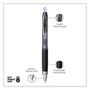 207 Signo Gel Ultra Micro Gel Pen, Retractable, Extra-fine 0.38 Mm, Blue Ink, Smoke Barrel