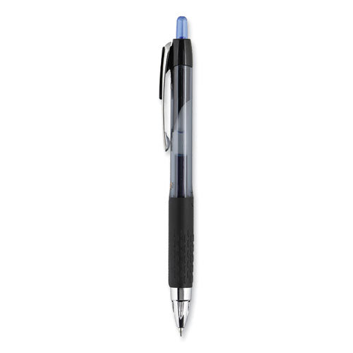 207 Signo Gel Ultra Micro Gel Pen, Retractable, Extra-fine 0.38 Mm, Blue Ink, Smoke Barrel