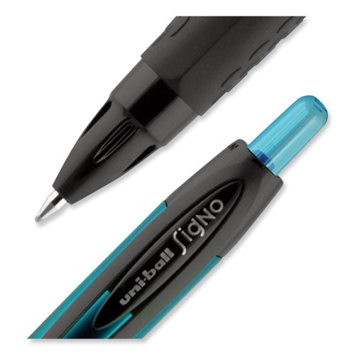 207 Blx Series Gel Pen, Retractable, Medium 0.7 Mm, Black Ink, Translucent Black Barrel