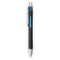 Jetstream Retractable Ballpoint Pen, 1 Mm, Blue-black Ink, Black Barrel