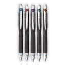 Jetstream Retractable Ballpoint Pen, 1 Mm, Assorted Ink, Black Barrel, 5/pack