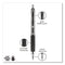 Signo 207 Gel Pen Value Pack, Retractable, Medium 0.7 Mm, Black Ink, Translucent Black Barrel, 36/box