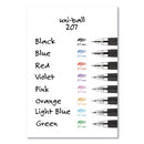 Signo 207 Gel Pen, Retractable, Medium 0.7 Mm, Blue Ink, Black Barrel, 36/box