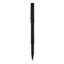 Roller Ball Pen, Stick, Micro 0.5 Mm, Black Ink, Black Matte Barrel, 36/pack