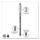 Vision Roller Ball Pen, Stick, Fine 0.7 Mm, Black Ink, Silver Barrel, 36/pack