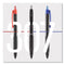 307 Gel Pen, Retractable, Medium 0.7 Mm, Black Ink, Black Barrel, Dozen