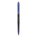 Air Porous Roller Ball Pen, Stick, Medium 0.7 Mm, Blue Ink, Black Barrel, Dozen