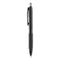 307 Gel Pen, Retractable, Micro 0.5 Mm, Black Ink, Black Barrel, Dozen