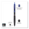 307 Gel Pen, Retractable, Micro 0.5 Mm, Blue Ink, Black Barrel, Dozen