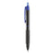 307 Gel Pen, Retractable, Micro 0.5 Mm, Blue Ink, Black Barrel, Dozen