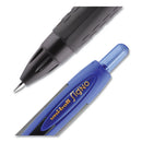 307 Gel Pen, Retractable, Micro 0.5 Mm, Blue Ink, Black Barrel, Dozen