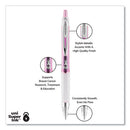 207 Office Pack Gel Pen, Retractable, Medium 0.7 Mm, Black Ink, Pink Barrel, 36/pack