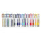 Gel Pen, Stick, Assorted Sizes, Assorted Ink Colors, Clear Barrel, 24/pack