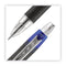 Roller Ball Pen, Stick, Micro 0.5 Mm, Blue Ink, Black Barrel, 72/pack