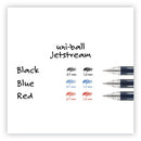 Jetstream Ballpoint Pen, Stick, Bold 1 Mm, Red Ink, Black Barrel