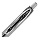 Signo 207 Gel Pen, Retractable, Medium 0.7 Mm, Black Ink, Smoke/black Barrel, Dozen