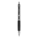 Signo 207 Gel Pen, Retractable, Medium 0.7 Mm, Black Ink, Smoke/black Barrel, Dozen