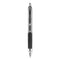 Signo 207 Gel Pen, Retractable, Medium 0.7 Mm, Black Ink, Smoke/black Barrel, Dozen