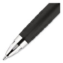 Signo 207 Gel Pen, Retractable, Medium 0.7 Mm, Black Ink, Translucent Black Barrel, 4/pack