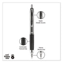 Signo 207 Gel Pen, Retractable, Medium 0.7 Mm, Black Ink, Translucent Black Barrel, 4/pack