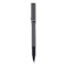 Deluxe Roller Ball Pen, Stick, Micro 0.5 Mm, Black Ink, Metallic Gray Barrel, Dozen