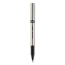 Deluxe Roller Ball Pen, Stick, Fine 0.7 Mm, Black Ink, Champagne Barrel, Dozen