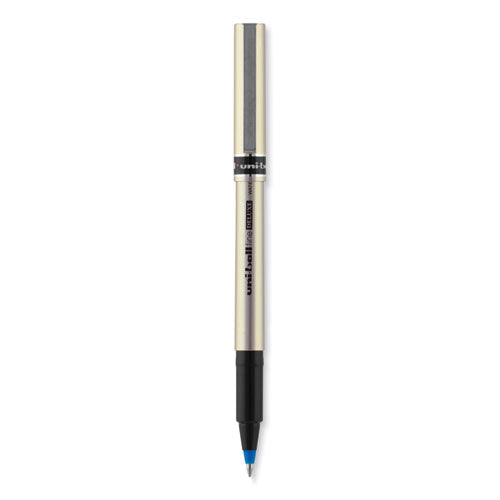 Deluxe Roller Ball Pen, Stick, Fine 0.7 Mm, Blue Ink, Champagne Barrel, Dozen