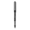 Vision Roller Ball Pen, Stick, Micro 0.5 Mm, Black Ink, Black/gray Barrel, Dozen