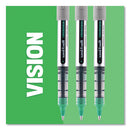 Vision Roller Ball Pen, Stick, Micro 0.5 Mm, Blue Ink, Blue/gray Barrel, Dozen