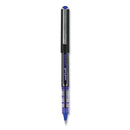 Vision Roller Ball Pen, Stick, Micro 0.5 Mm, Blue Ink, Blue/gray Barrel, Dozen