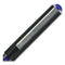 Vision Roller Ball Pen, Stick, Micro 0.5 Mm, Blue Ink, Blue/gray Barrel, Dozen