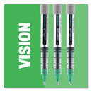 Vision Roller Ball Pen, Stick, Fine 0.7 Mm, Black Ink, Black/gray Barrel, Dozen