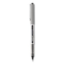 Vision Roller Ball Pen, Stick, Fine 0.7 Mm, Black Ink, Black/gray Barrel, Dozen