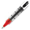 Vision Roller Ball Pen, Stick, Fine 0.7 Mm, Red Ink, Gray/red Barrel, Dozen