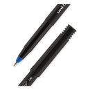 Onyx Roller Ball Pen, Stick, Fine 0.7 Mm, Blue Ink, Black Matte Barrel, Dozen